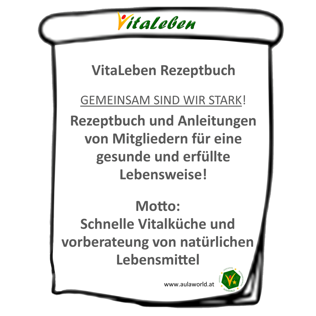 Gutschein - VitaLeben Rezeptbuch - Gründer-Aktion