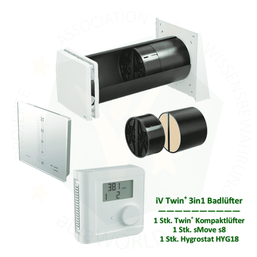 InVENTer iV - Twin Bad Belüftungs-Set - aulaWORLD