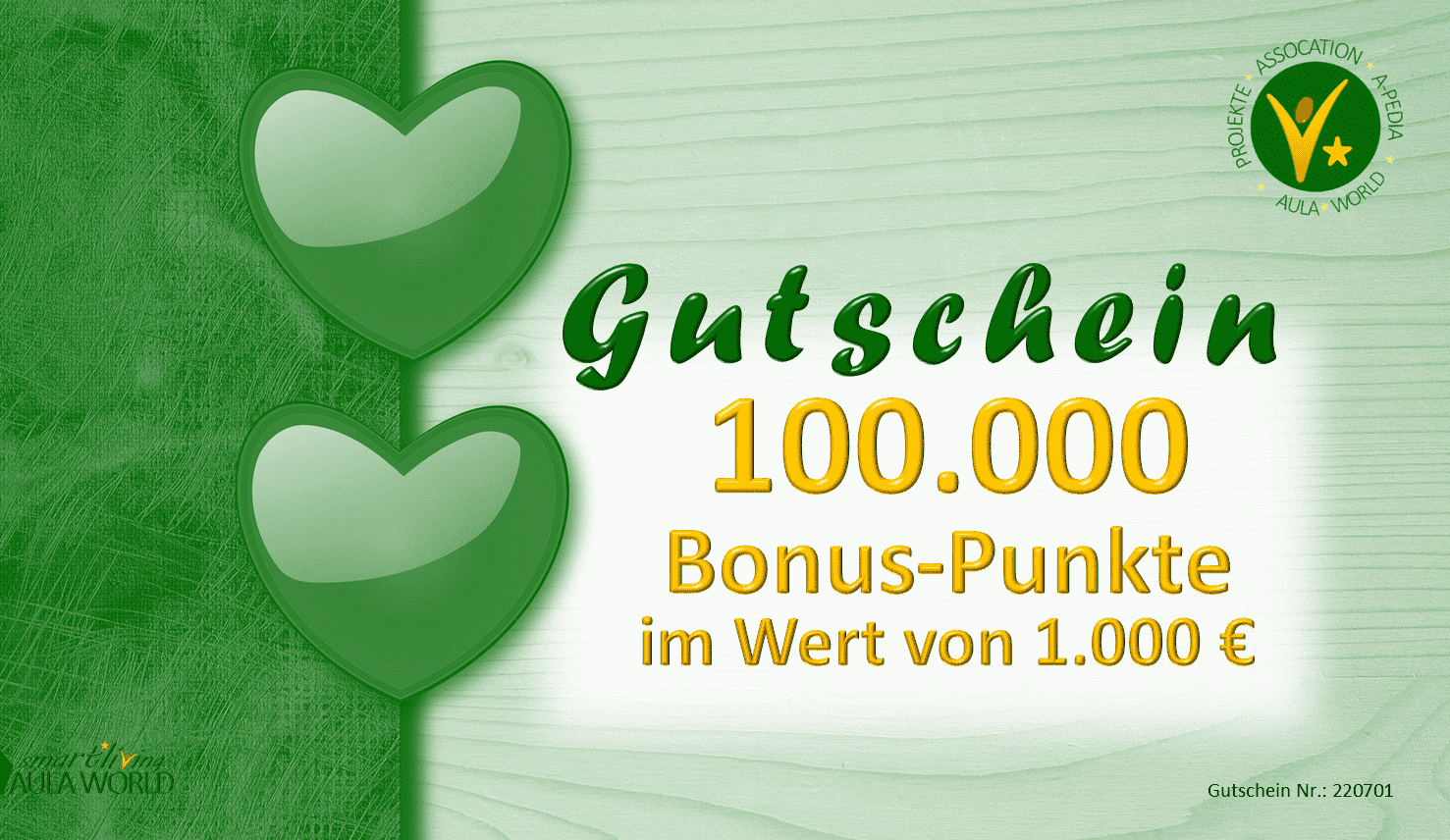 Geschenk-Gutschein "DONATION-1000"