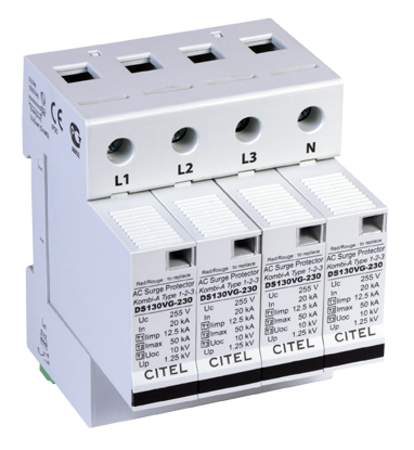 CITEL PV Elektrik Sicherheit DS134VGS-230 Ableiter Typ 1+2+3
