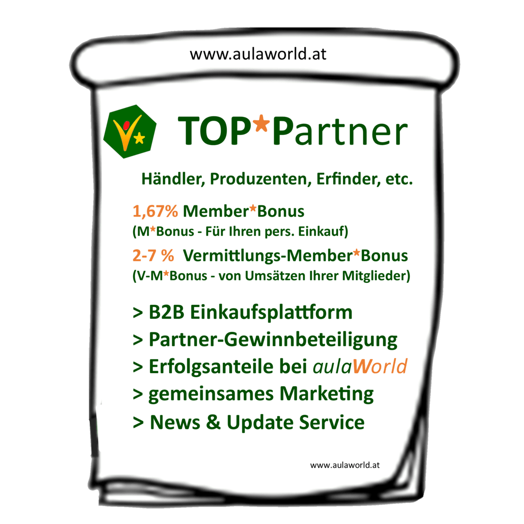 TOP-Partnerschaft Gründer-Aktion - aulaWORLD 