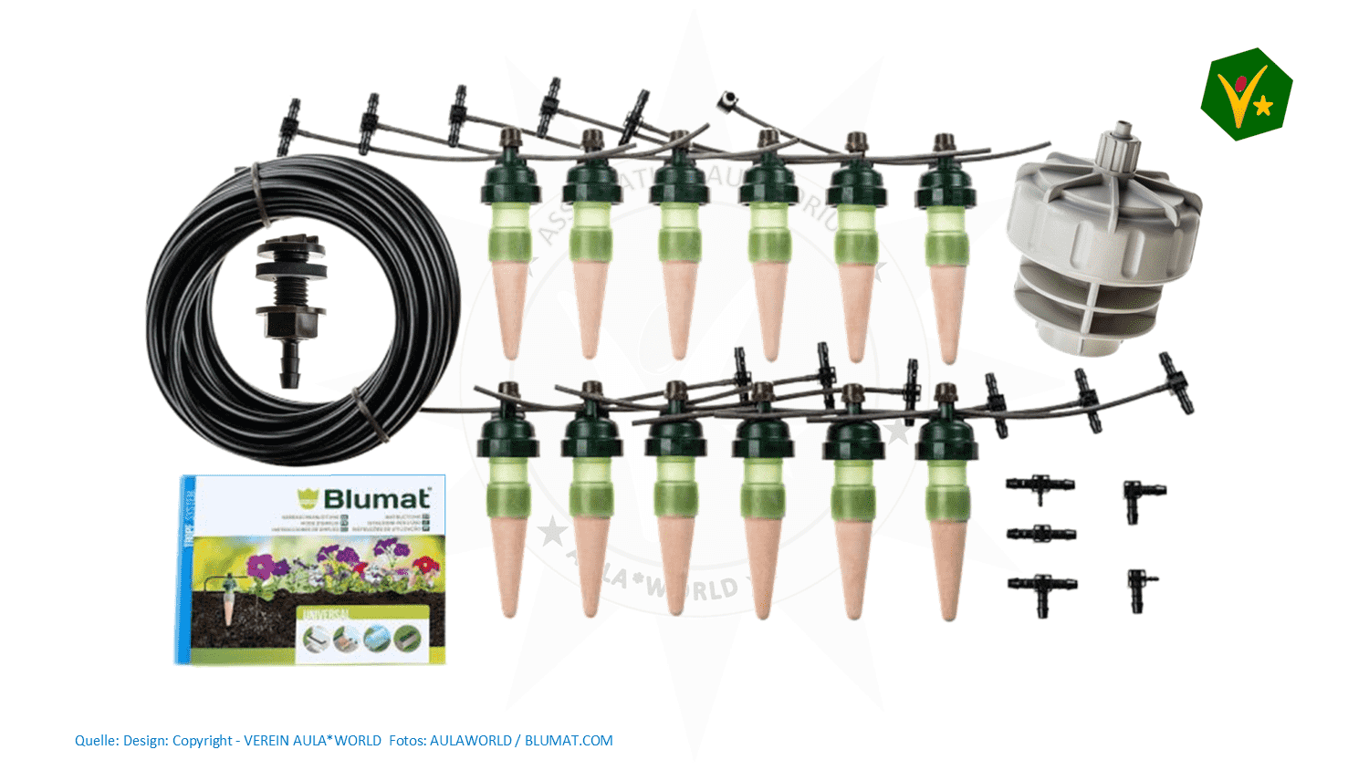 AulaWorld - BLUMAT XL für Zimmerpflanzen, 20 Stück