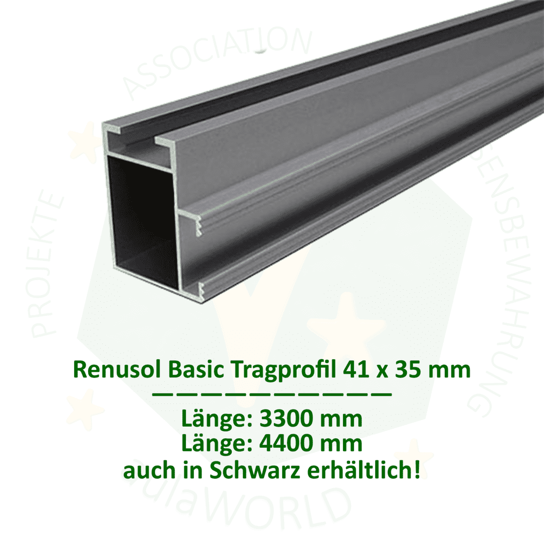 Renusol-Tragprofil 41 x 35 - L3300 für PV-Modulbefestigung